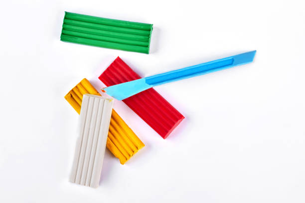 istock Colorful plasticine and plastic knife. 902750306