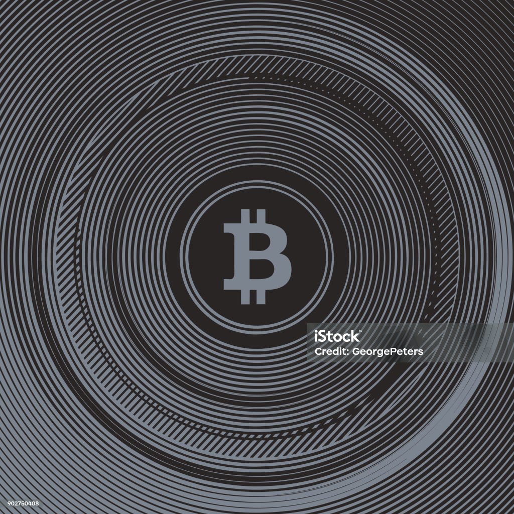 Bitcoin Background Pattern Engraving Of Bitcoin Background With Halftone Pattern Stock ...