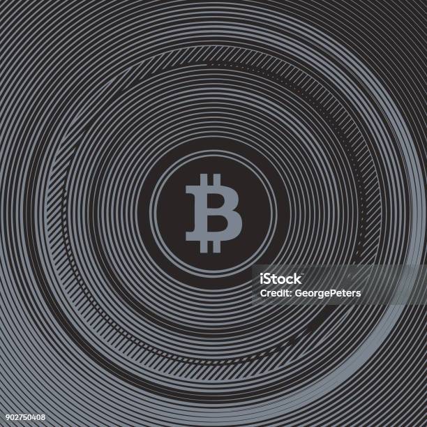 Bitcoin Background Pattern Engraving Of Bitcoin Background With Halftone Pattern Stock ...