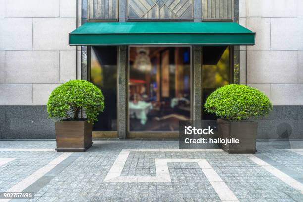 Shopfront With Large Windows Stock Photo - Download Image Now - Store, Store Window, Building Exterior