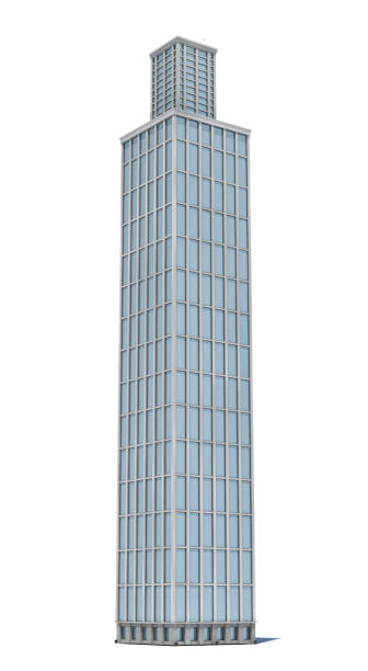 istock 3d rendering of a white high office building with many large windows 902771432