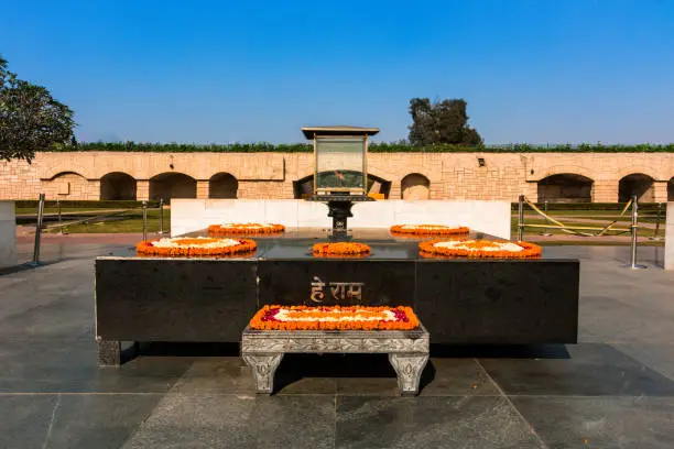 Raj Ghat - Mahatma Gandhi Crematorium Site, Delhi, India