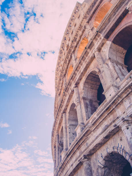 istock Colosseum with clear blue sky, Rome, Italy. 902800356