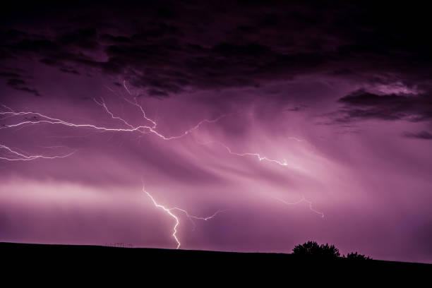 istock lightning in the sky and on the ground 902800374