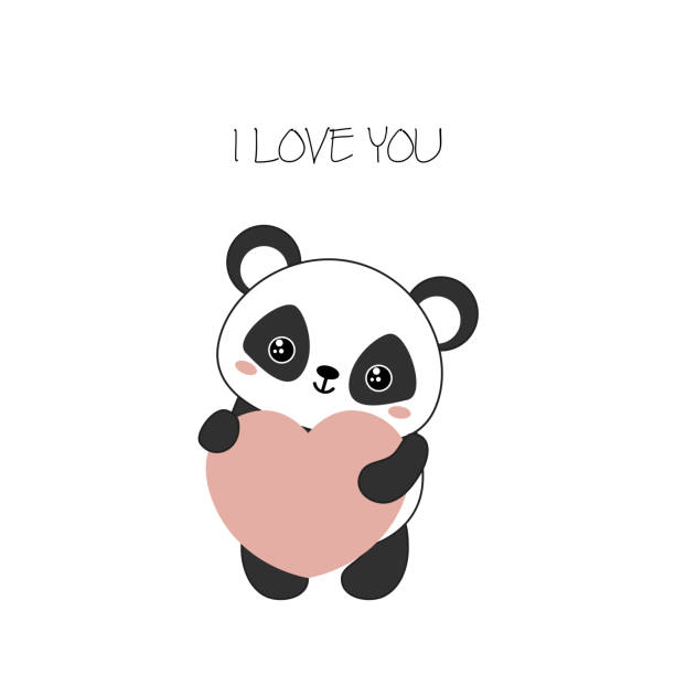 Panda Bear Illustration Stock Illustration - Download Image Now - Panda -  Animal, Birthday, Cartoon - iStock