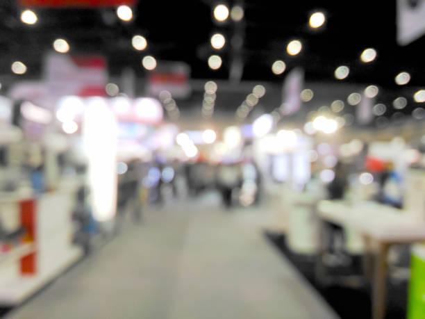 istock Blurred fair trade and people with colorful bokeh 902805370