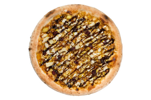 istock Italian pizza with a bead in the assortment on a white background 902807788