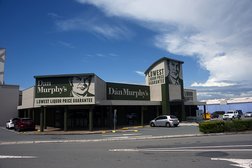 Dan Murphy's liquor store in the Peninsula Fair Shopping Centre, Kippa-Ring. Dan Murphy's is a major liquor retail chain owned by Woolworths Limited in Australia.