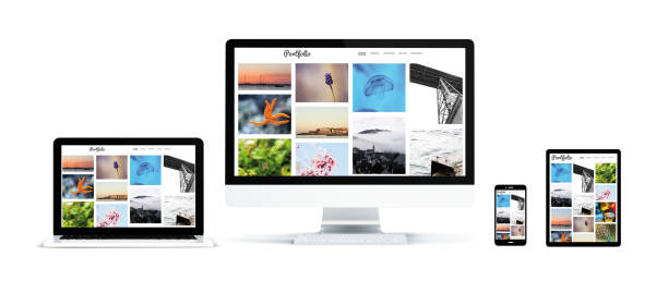 istock realistic devices isolated with photo portfolio 902819700