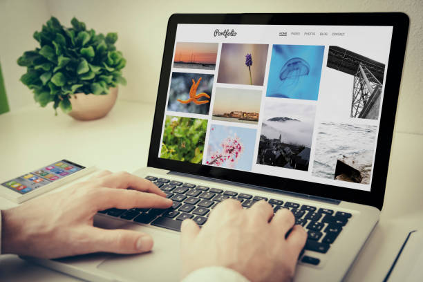 istock laptop on tabletop photo portfolio site 902819770