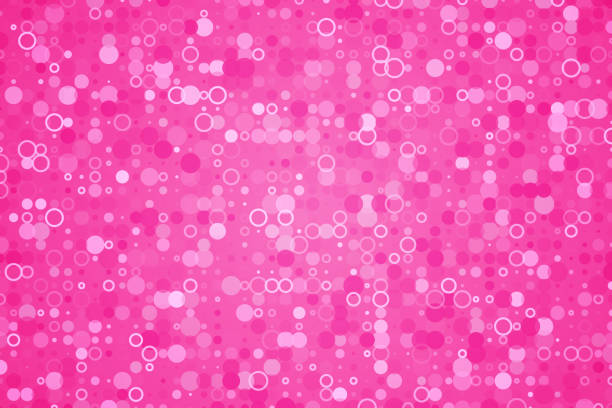 różowy wzór z efektem brokatu. słodkie tło na walentynkową kartkę. prosta efektowna ozdoba koła, tapeta - pink backgrounds glitter shiny stock illustrations