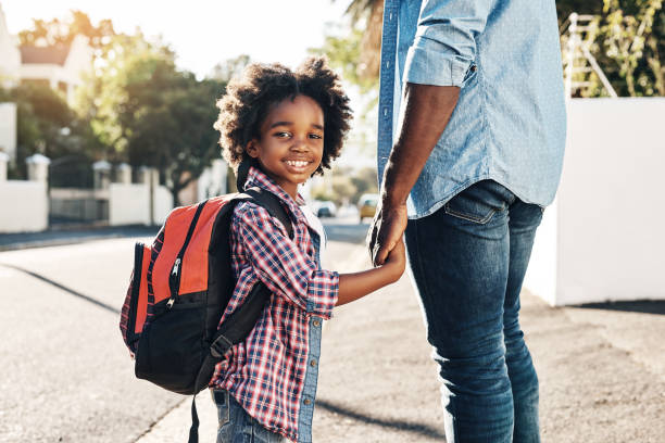 istock Off to go to school with dad 902827422