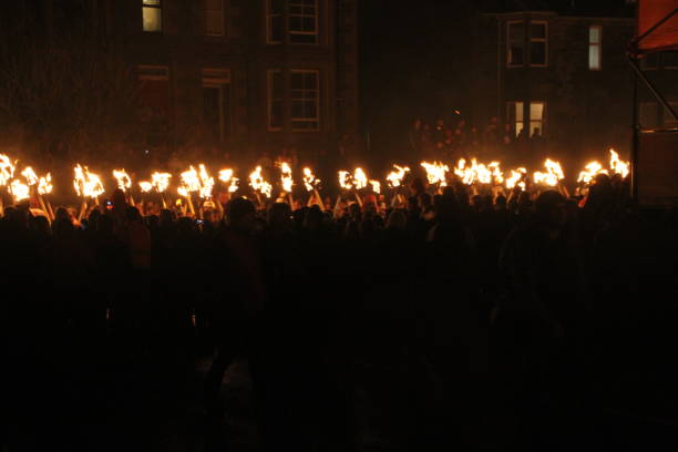 istock Up Helly Aa - fire festival 902832640