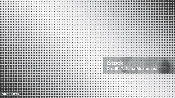 Abstract Black Dotted And Gradiented Background Stock Illustration - Download Image Now - Half Tone, Pattern, Backgrounds