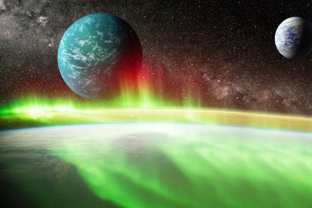 istock Earth Observation.The view of space from the earth . Panets, stars and galaxies . Elements furnished by NASA 902842020