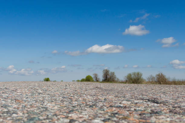 istock Asphalt road in the steppe 902845610