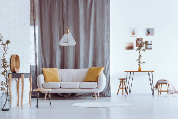 istock Natural gray and white apartment 902845776