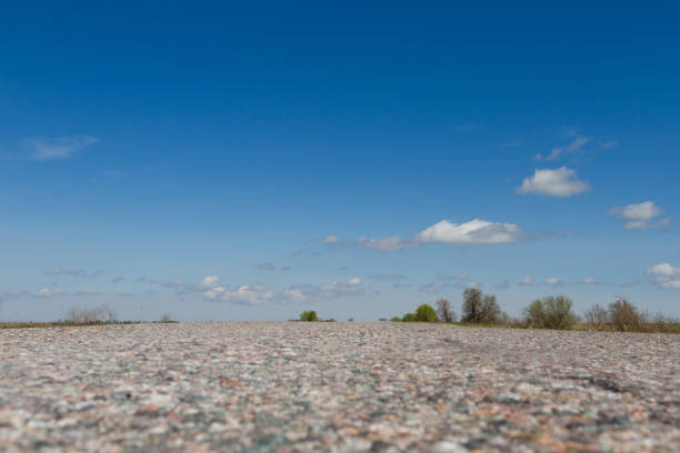istock Asphalt road in the middle of the steppe 902845918