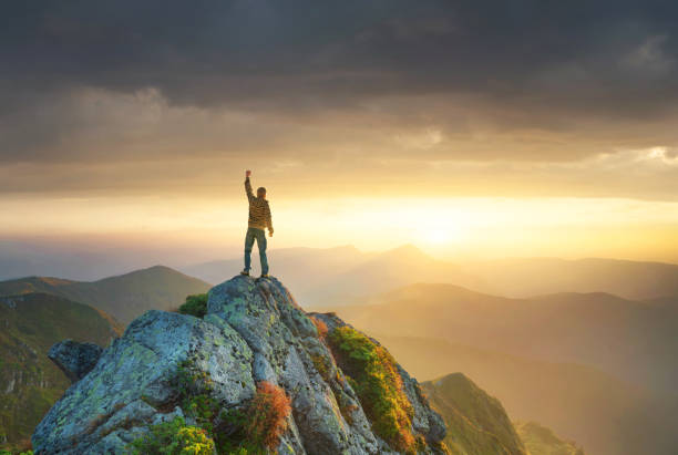 istock Mountain valley during bright sunset. Beautiful natural landscape in the summer time 902847390