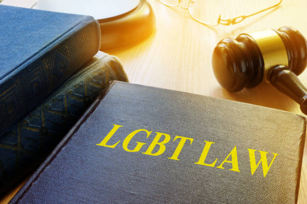 istock Book with title LGBT Law and gavel. 902847460