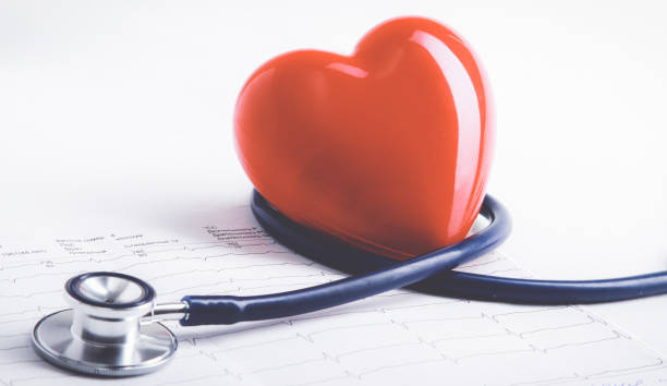 istock Red heart and a stethoscope on desk 902850658