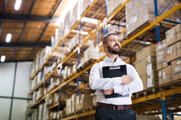 istock Portrait of a male warehouse worker or supervisor. 902863942