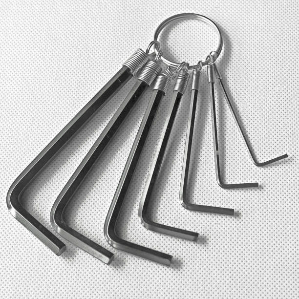 istock Hex key set isolated on white background. Closeup with clipping path 902873808