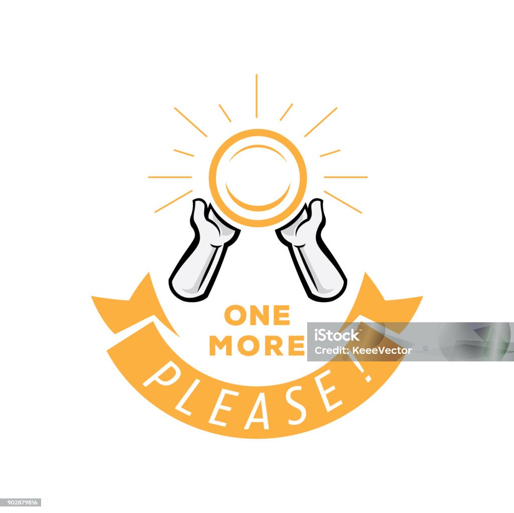 1. Please One More Please With Dish Stock Illustration - Download Image Now ...