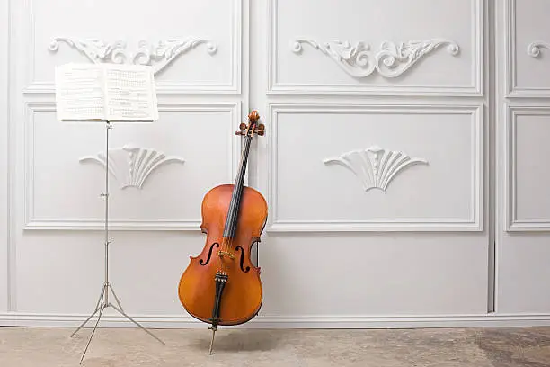 Photo of Cello and music stand