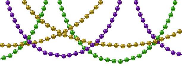 dekoracja mardi gras - bead stock illustrations