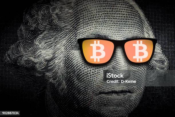 Bitcoin Stock Photo - Download Image Now - Bitcoin, US Paper Currency, Paying