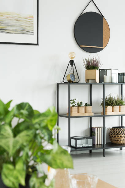 istock Shelf with lavender and lamp 902905132