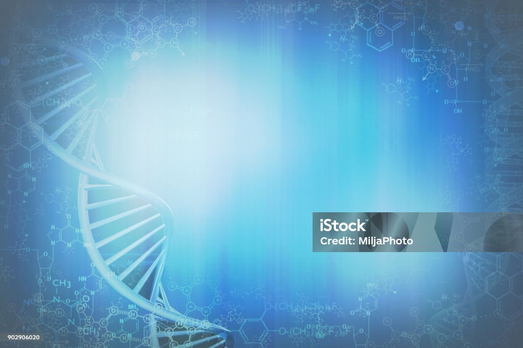 Fondo azul Resumen médico - Foto de stock de ADN libre de derechos
