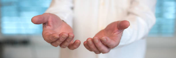 istock Doctor with outstretched hands to receive something 902906844