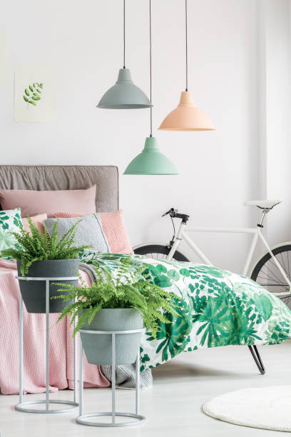 istock White bike in botanic bedroom 902913128