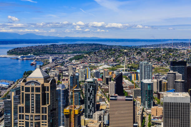 istock Seattle Skyline from Downtown to Shipping Channel 902917962