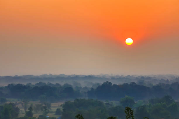 istock The Morning Mist sunrise at Sukhothai in Thailand 902920638