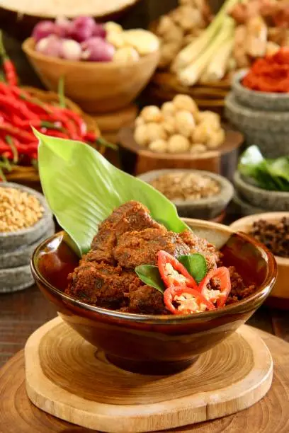 Photo of Rendang Padang among Traditional Spices and Herbs