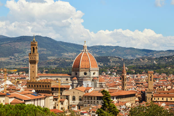 istock Florence panorama with Duomo in the middle 902921658