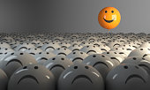 Standing Out From The Crowd With Smiling Sphere