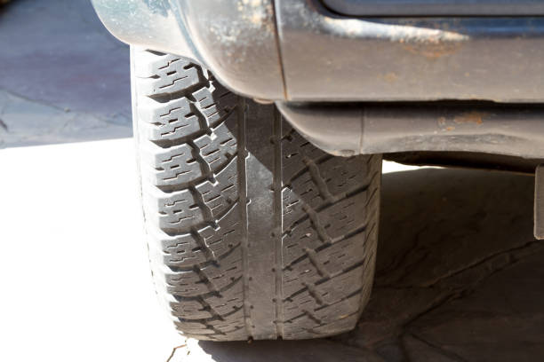 istock Wheel of an old SUV 902922710