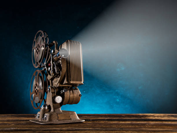istock Old style movie projector, close-up 902928916