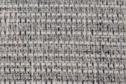 Texture of coarse cloth intended for upholstery of furniture