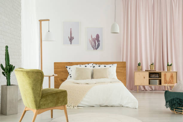 istock Bedroom in wild west style 902929256