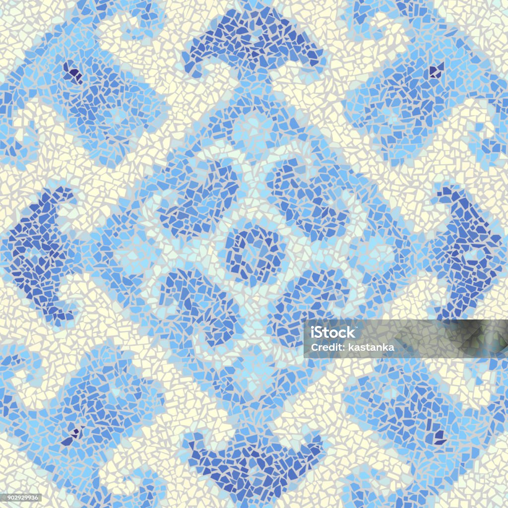 Irregular Pattern Mosaci Seamless Mosaic Art Pattern Stock Illustration - Download Image Now ...