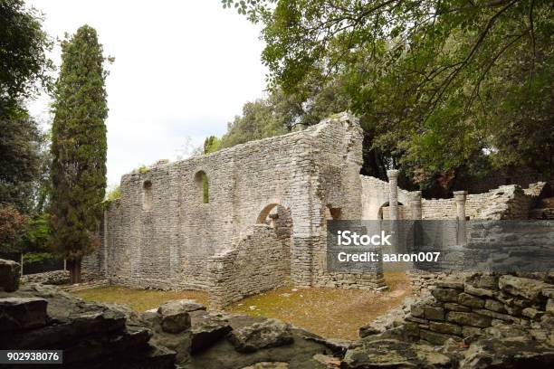 Church Ruins In Brijuni Island In Croatia Stock Photo - Download Image Now - Abandoned, Ancient, Architectural Column