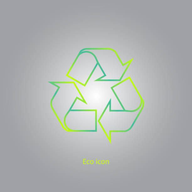 istock Vector simple eco related outline recycle icon. Isolated recycle design element in trendy gradient style. Eco concept for print or info graphic. Recycle or reuse concept. 902939488