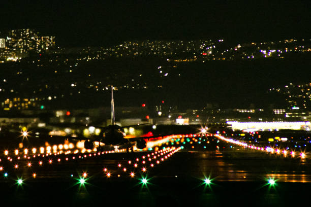 istock Night view of airport 902947744