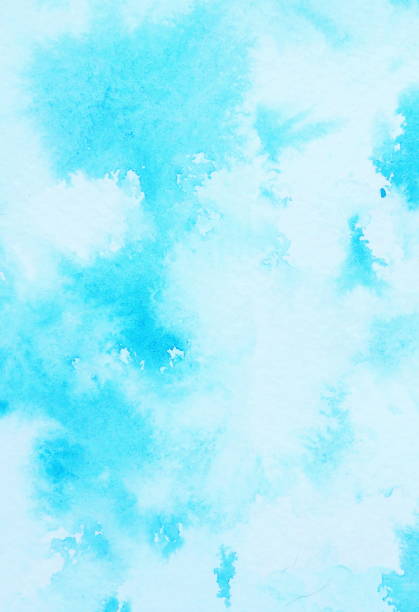 istock Abstract blue watercolor on paper texture 902953690