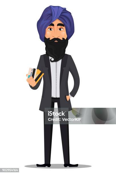 Indian Business Man Cartoon Character Stock Illustration - Download Image  Now - Adult, Avatar, Business - iStock